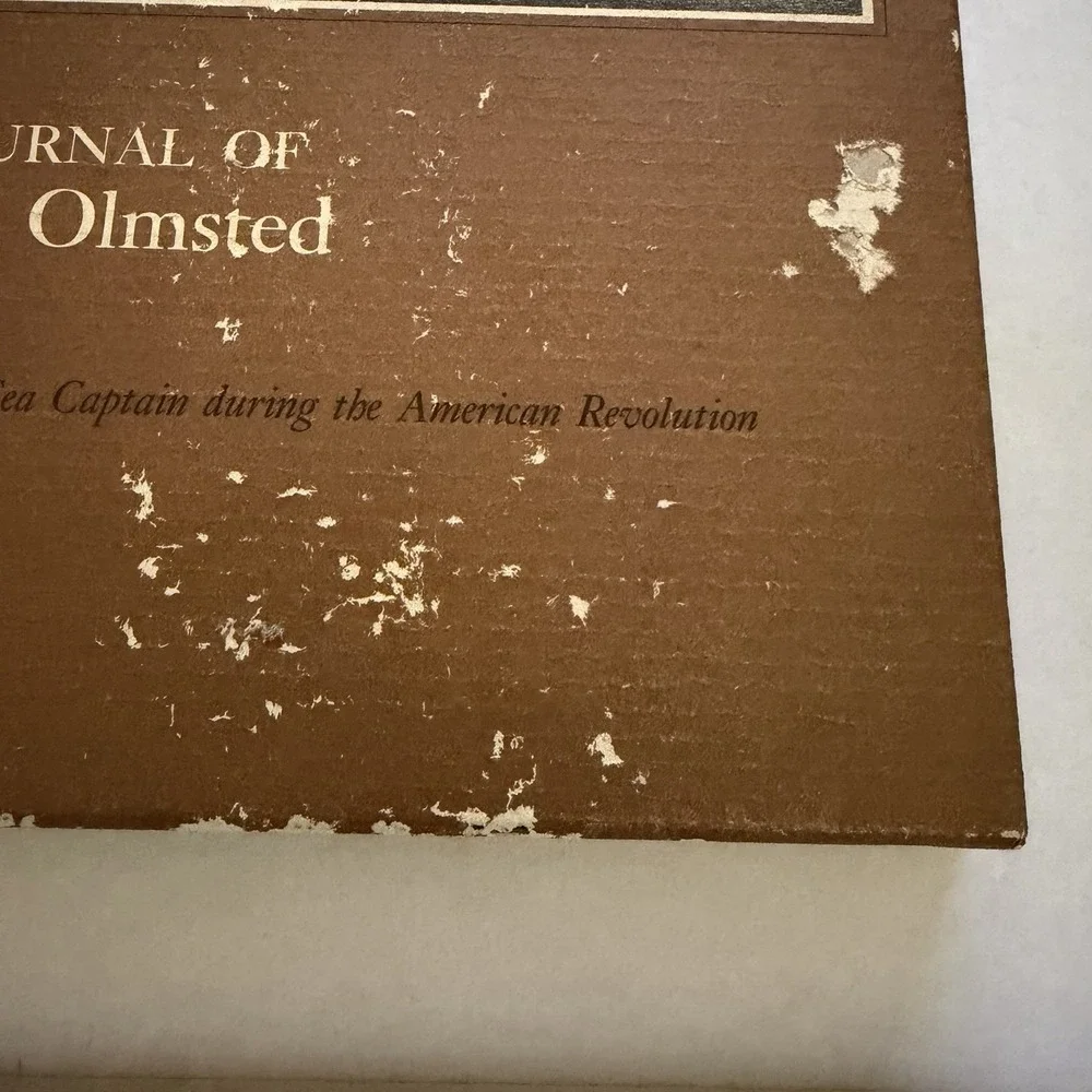 journal of Gideon Olmsted adventures of sea captain during the American 1st 1978